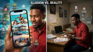 Social media illusion of making money online vs reality