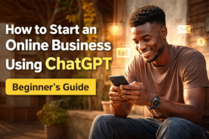 How to start an online business using ChatGPT from a smartphone for beginners